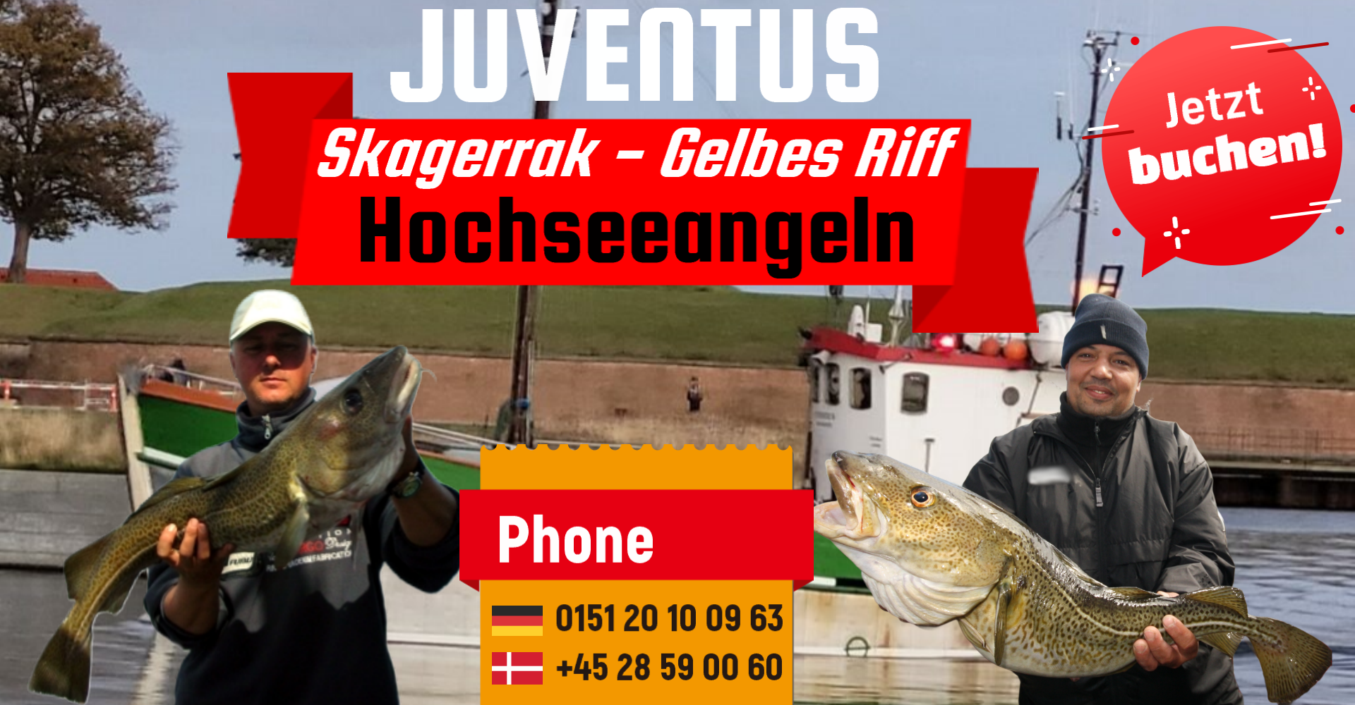 hochseeangeln hirtshals juventus gelbes riff öresund